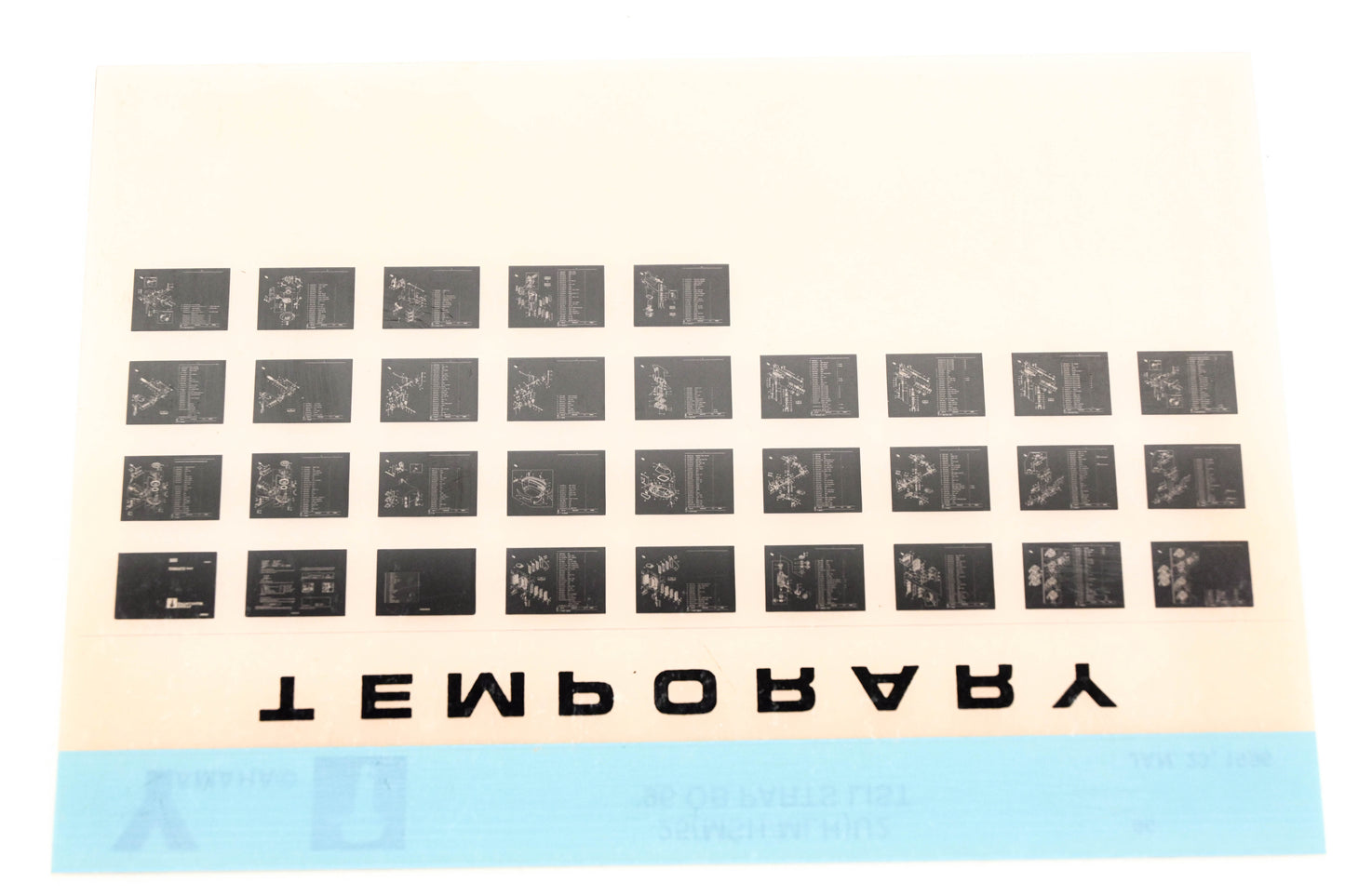 OEM Yamaha XM007-80 1996 25(MSH/MLH)U2 Outboard Temp Parts List Microfiche