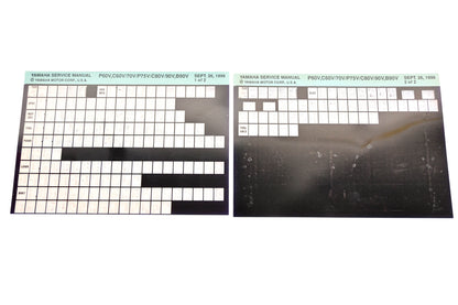 OEM Yamaha XM007-81 P60V,C60V/70V/P75V/V80V/90V,B90V Service Manual Lot