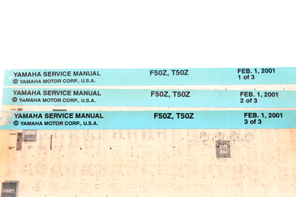 OEM Yamaha XM007-84 2001 F50Z, T50Z Service Manual Lot