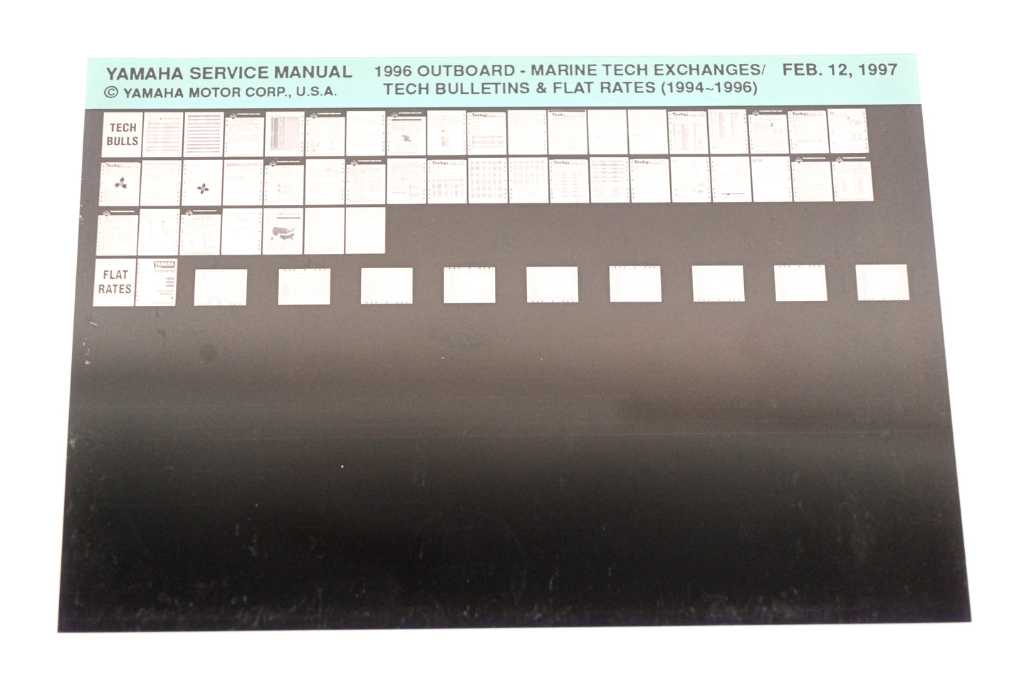 OEM Yamaha XM007-91 1996 Tech Exchanges/Bulletins & Flat Rates (94-96) Microfiche