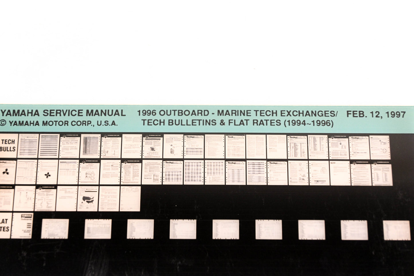 OEM Yamaha XM007-91 1996 Tech Exchanges/Bulletins & Flat Rates (94-96) Microfiche