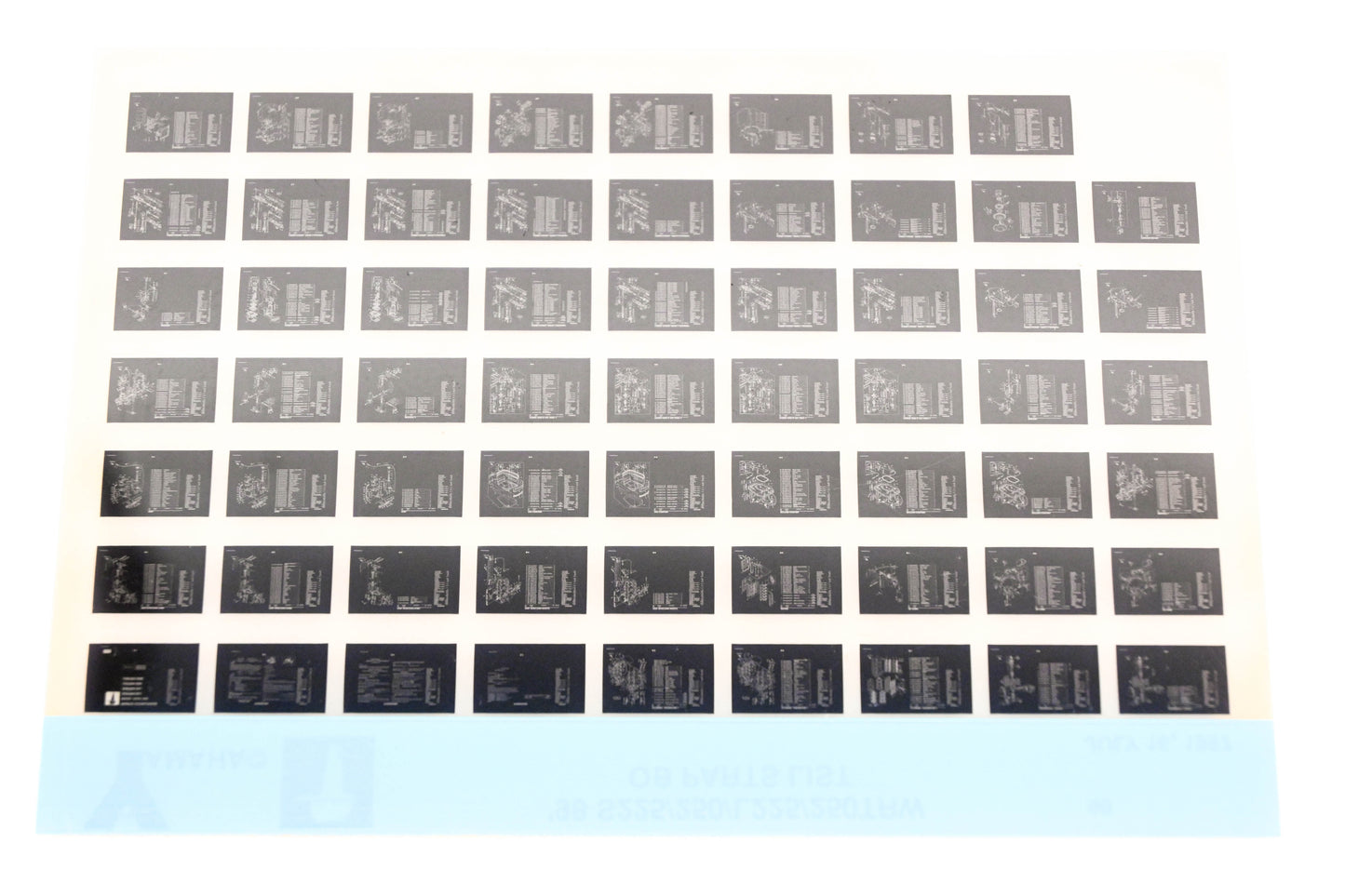 OEM Yamaha XM007-92 1998 S225/250/L225/250TRW Outboard Parts List Microfiche