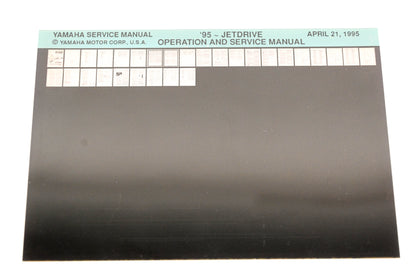 OEM Yamaha XM007-95 1995 Jetdrive Operation & Service Manual Microfiche
