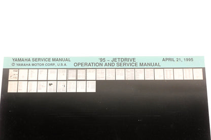 OEM Yamaha XM007-95 1995 Jetdrive Operation & Service Manual Microfiche