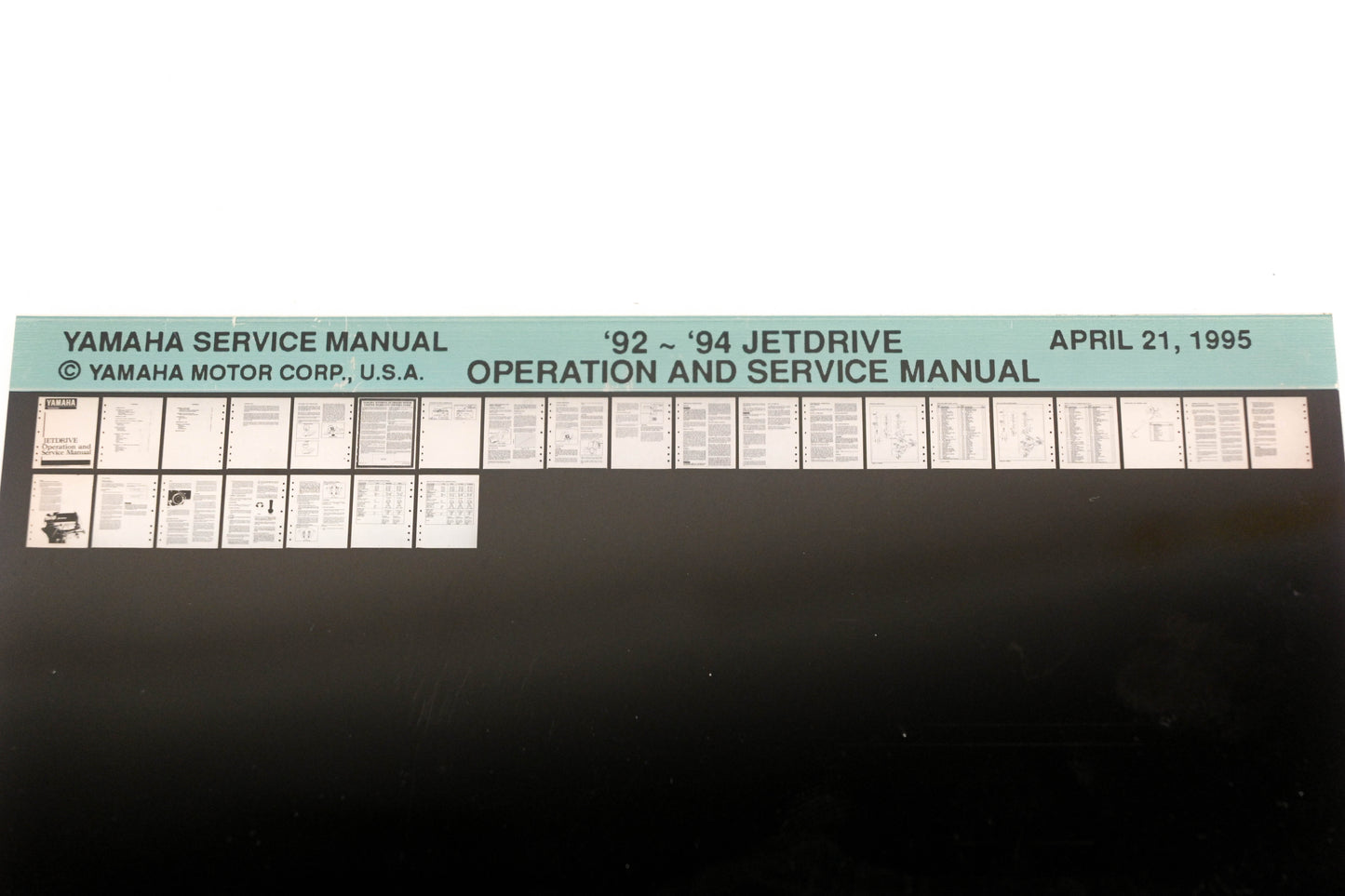 OEM Yamaha XM007-96 1992-94 Jetdrive Operating & Service Manual Microfiche