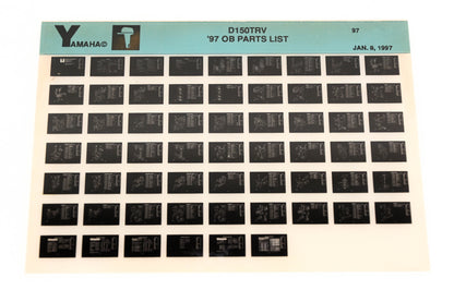 OEM Yamaha XM007-99 1997 D150TRV Outboard Parts List Microfiche