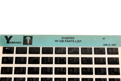 OEM Yamaha XM007-99 1997 D150TRV Outboard Parts List Microfiche