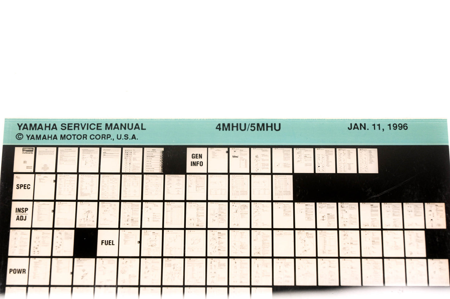 OEM Yamaha XM008-17 1996 4MHU/5MHU Service Manual Microfiche