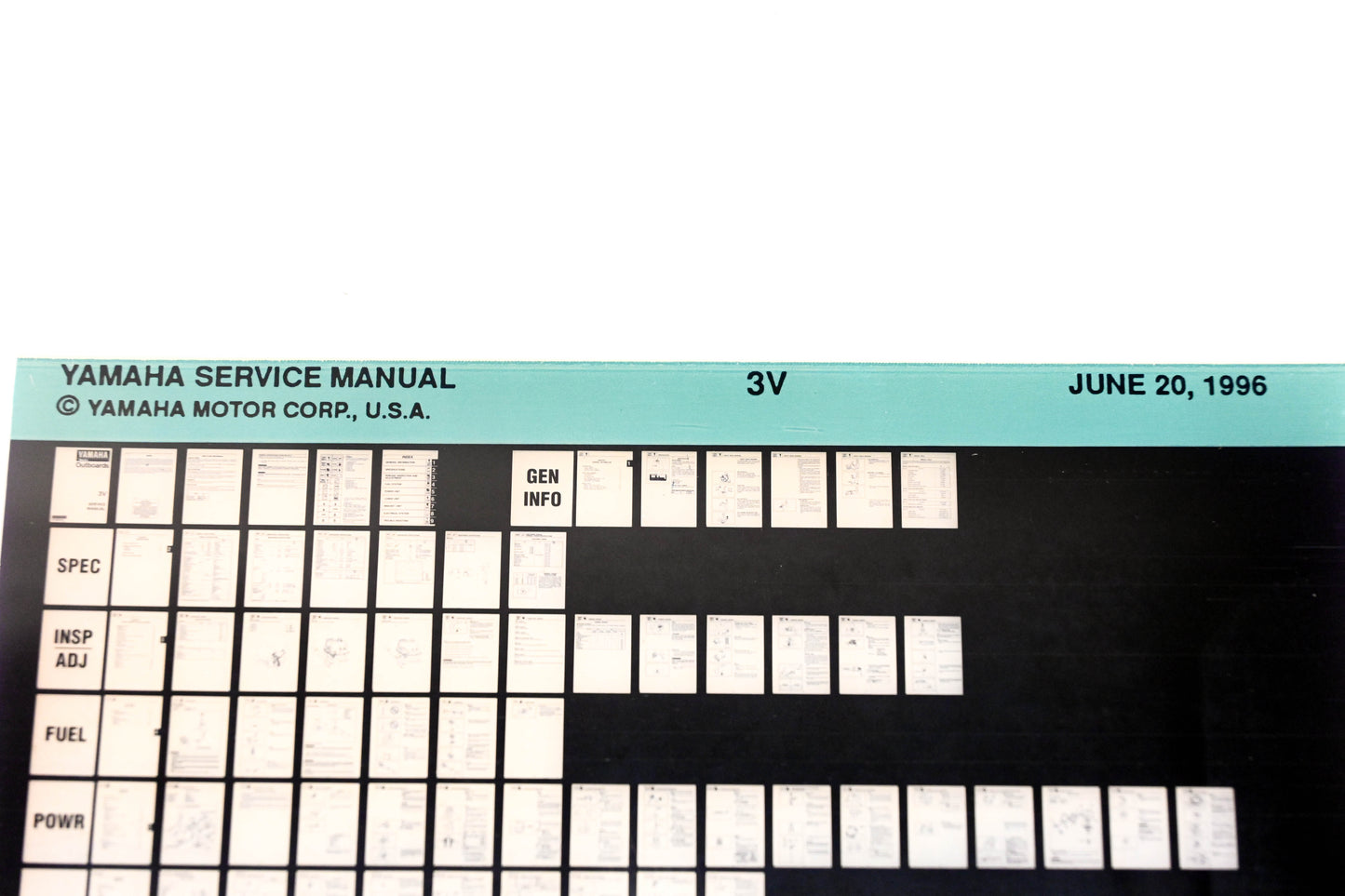 OEM Yamaha XM008-18 1996 3V Service Manual Microfiche