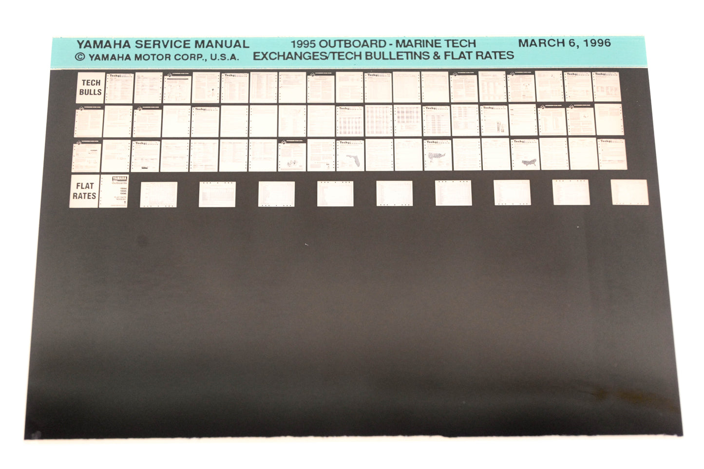 OEM Yamaha XM008-23 1995 Outboard Tech Exchanges, Bulletins & Flat Rate Microfiche