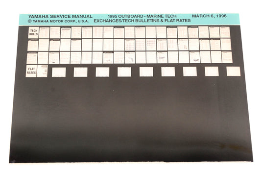 OEM Yamaha XM008-23 1995 Outboard Tech Exchanges, Bulletins & Flat Rate Microfiche
