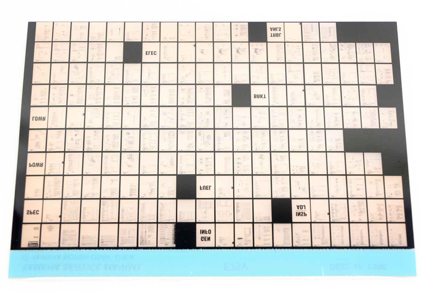 OEM Yamaha XM008-25 1996 E75V Service Manual Microfiche