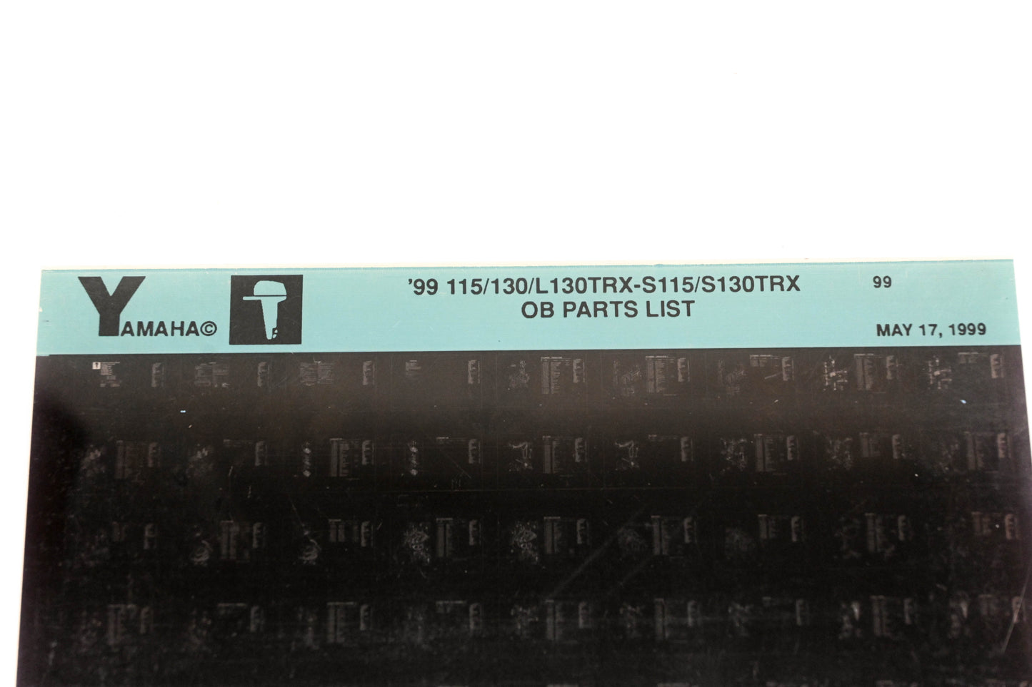OEM Yamaha XM008-36 1999 115/130/L130TRX-S115/S130TRX Parts List Microfiche