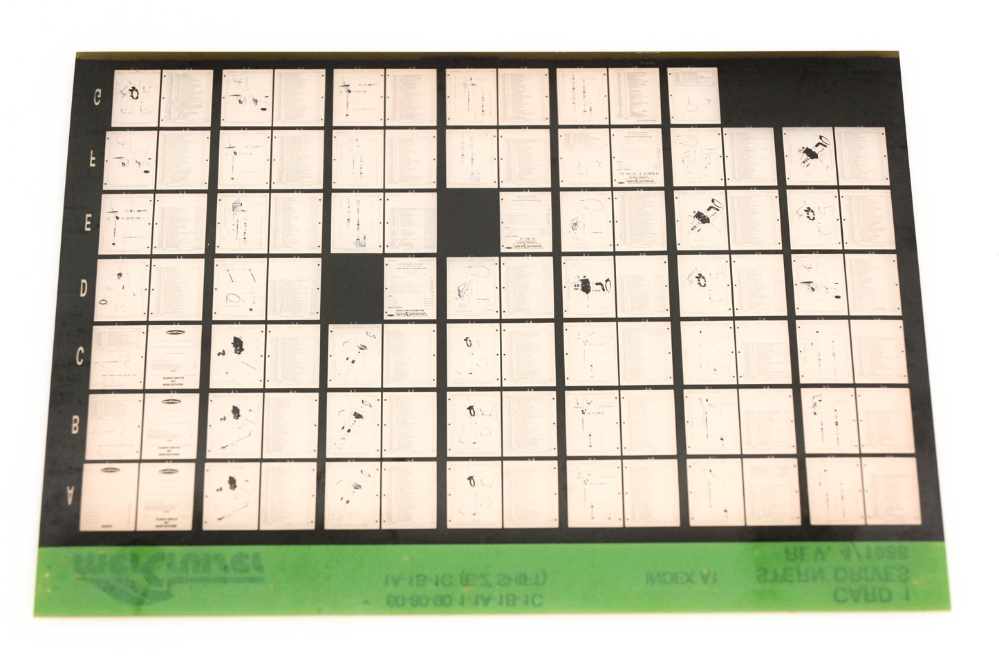 Mercruiser XM008-38 Stern Drive 60-80-90-1-1A-1B-1C, 1A-1B-1C(E-Z Shift) Card 1 Microfiche
