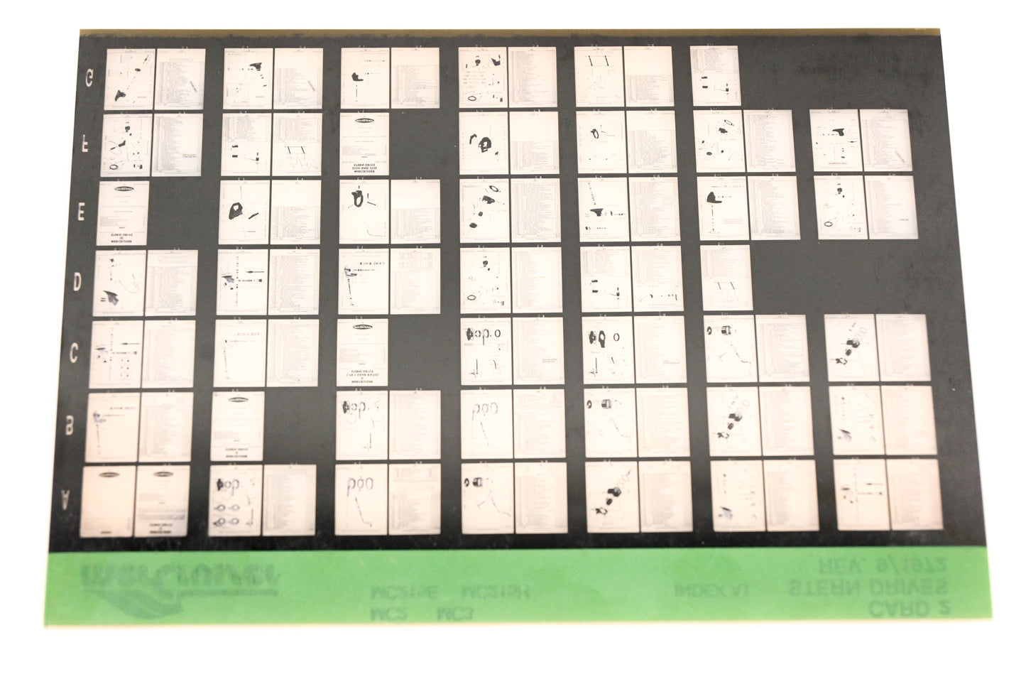 Mercruiser XM008-39 Stern Drive MC2 MC3 MC215E MC215H Card 2 Microfiche