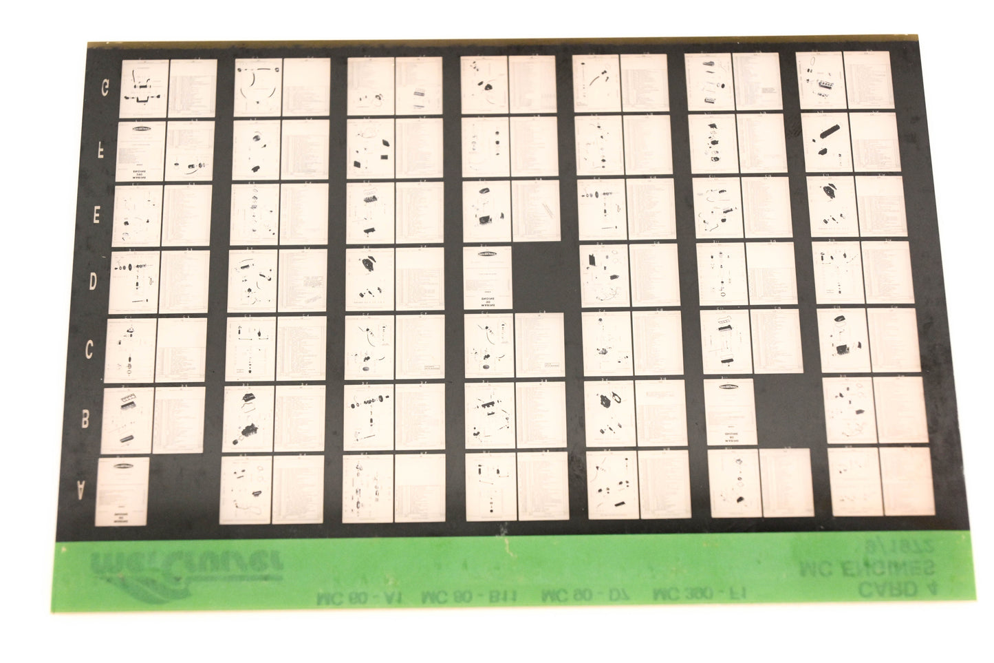 Mercruiser XM008-41 MC Engines 60-A1, 80-B11, 90-D7, 390-F1 Card 4 Microfiche