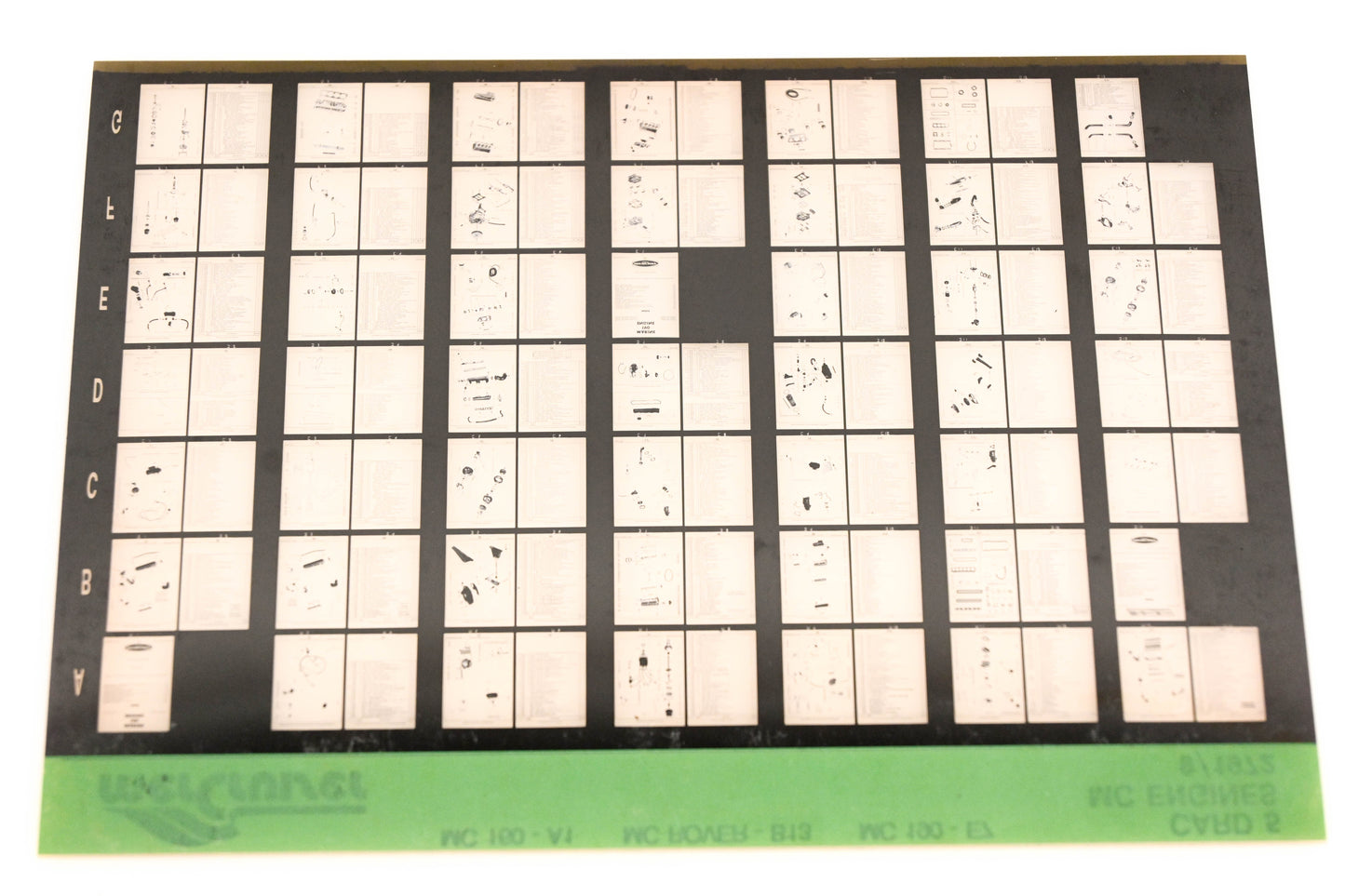 Mercruiser XM008-42 MC Engines 160-A1, Rover-B13, 190-E7 Card 5 Microfiche