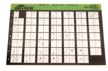 Mercruiser XM008-44 MC Engines 200-A1, 225-B10, 225-E2 Card 7 Microfiche