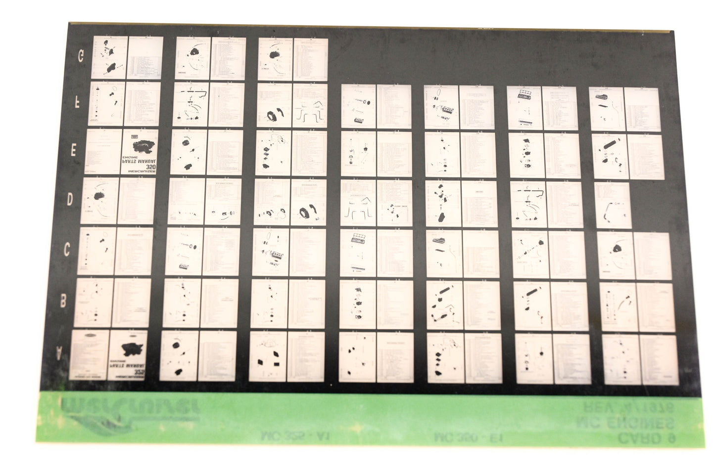 Mercruiser XM008-46 MC Engines 325-A1, 350-E1 Card 8 Microfiche