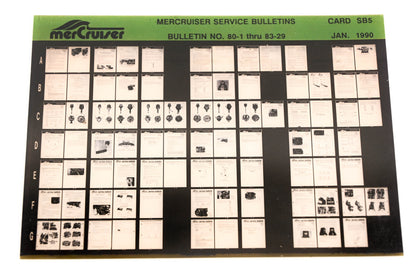 Mercruiser XM008-59 Service Bulletins No.80-1 Thru 83-29 Card SB5 Microfiche
