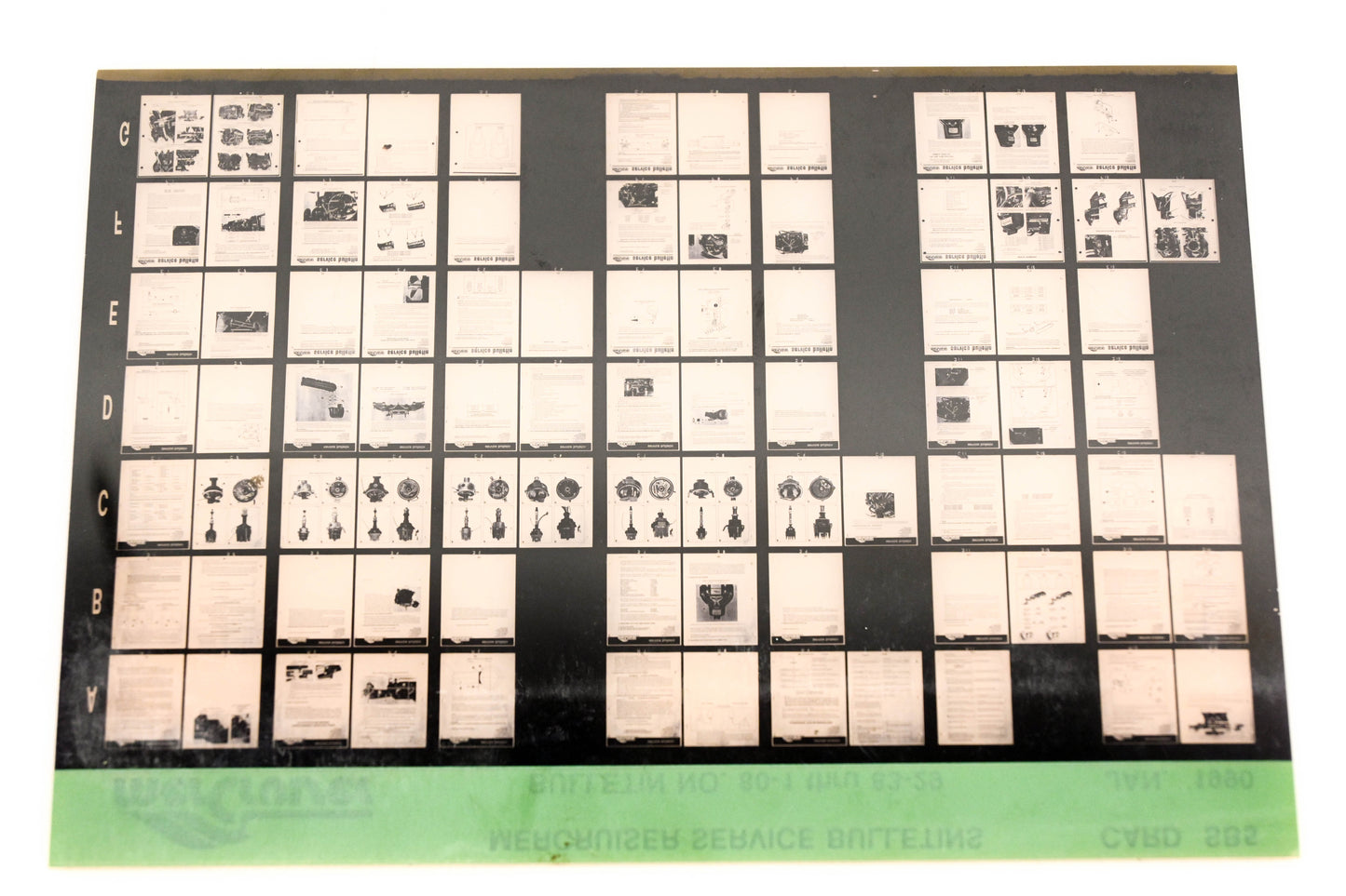 Mercruiser XM008-59 Service Bulletins No.80-1 Thru 83-29 Card SB5 Microfiche