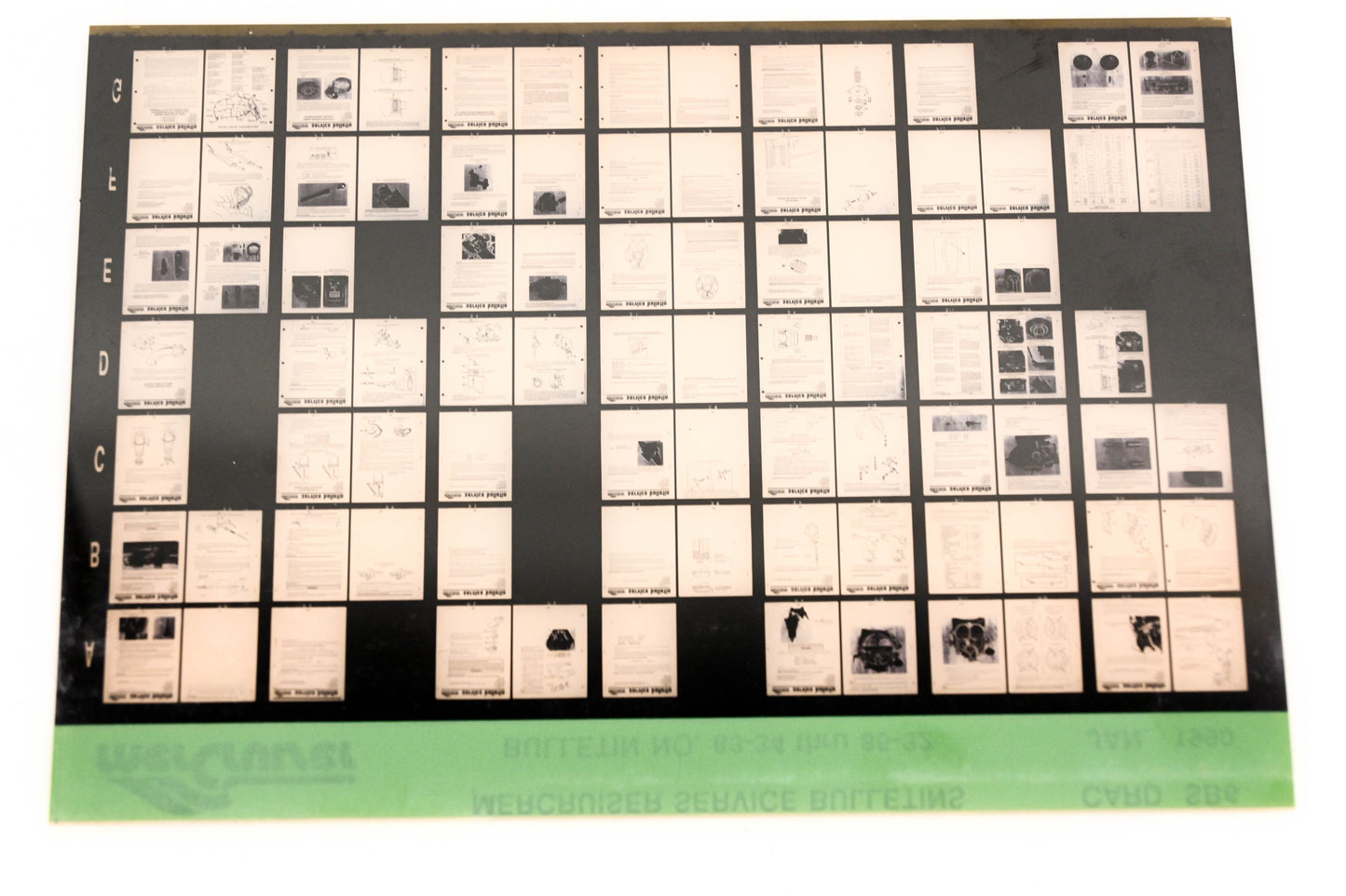 Mercruiser XM008-60 Service Bulletins No.83-34 Thru 85-32 Card SB6 Microfiche
