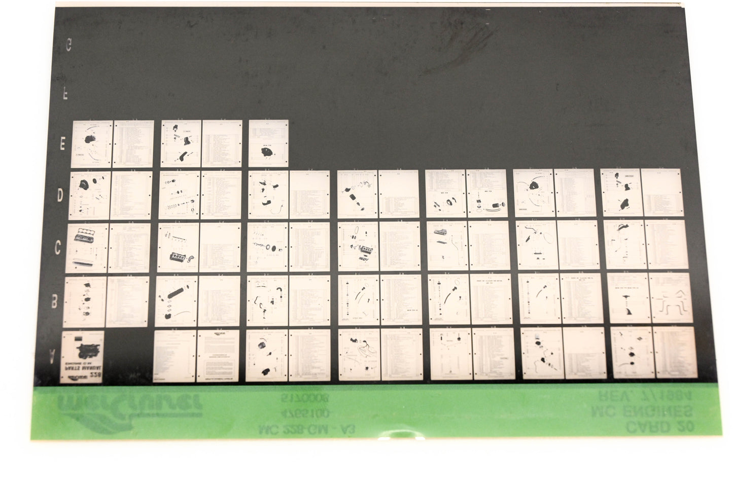 Mercruiser XM011-27 MC Engines 228-GM-A3, 4765100-5170008 Card 20 Microfiche
