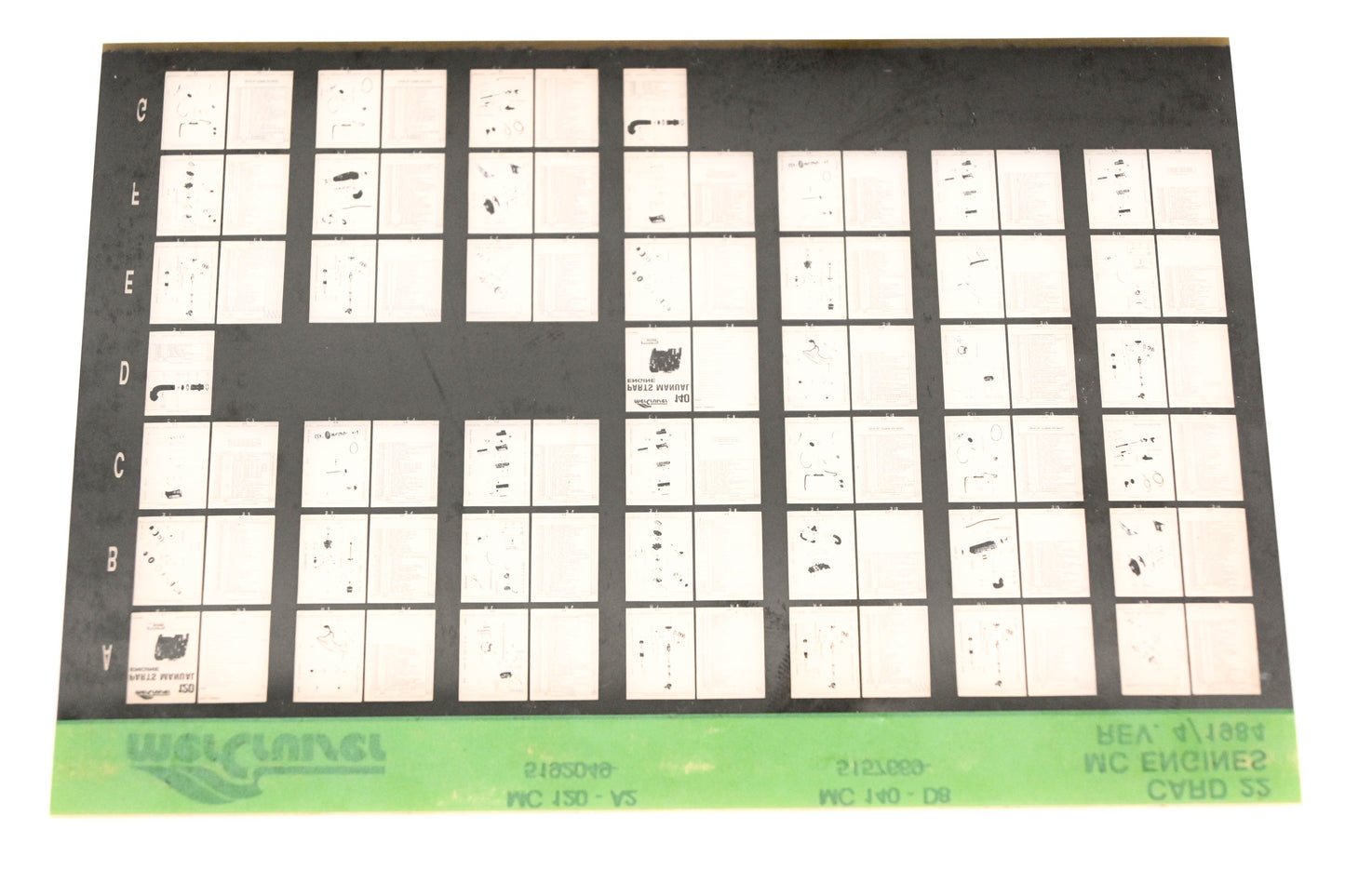 Mercruiser XM011-29 MC Engines 120-A2, 140-D8, 5192049-, 5157669- Card 22 Microfiche