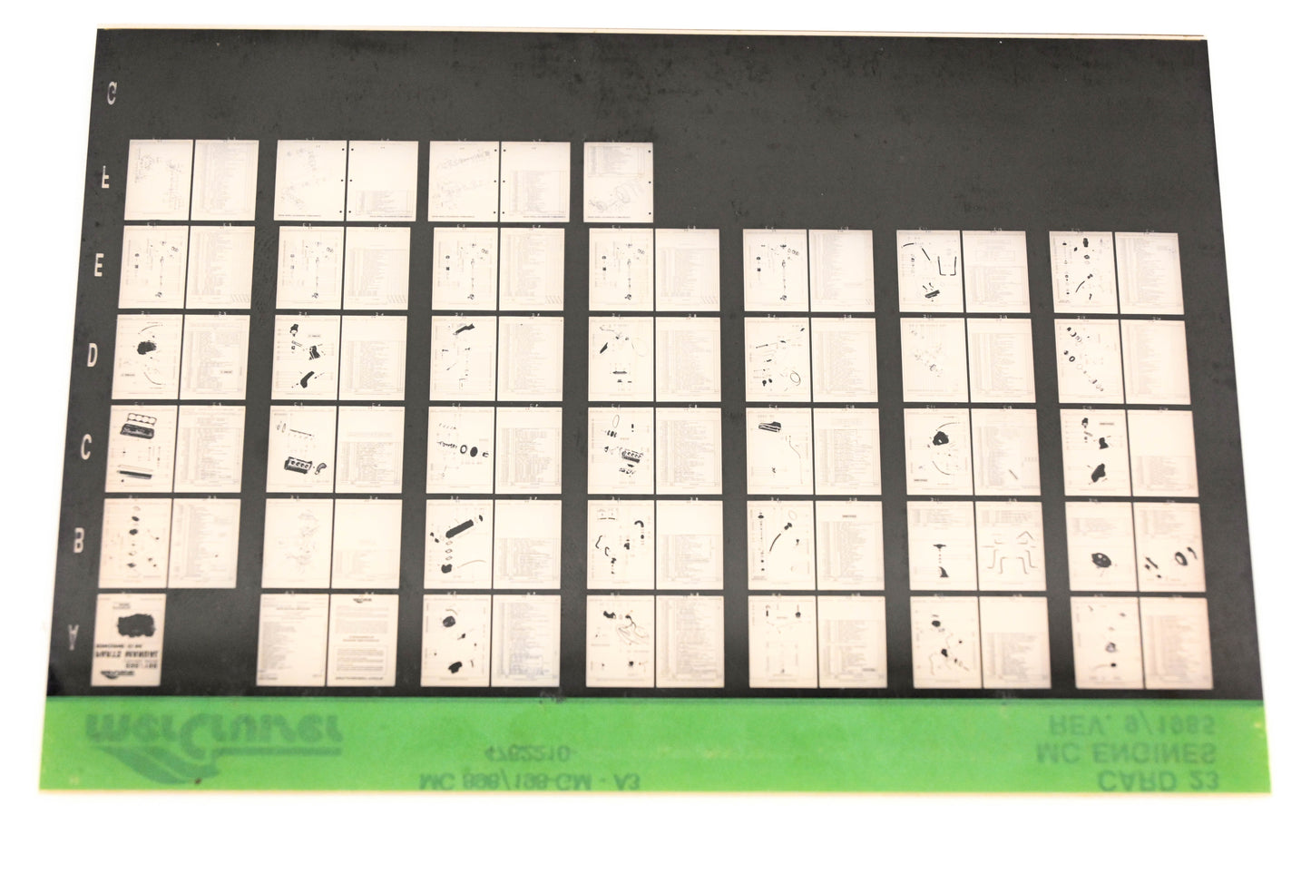 Mercruiser XM011-30 MC Engines 898/198-GM-A3, 4762210- Card 23 Microfiche