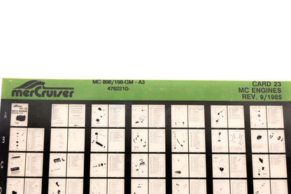 Mercruiser XM011-30 MC Engines 898/198-GM-A3, 4762210- Card 23 Microfiche