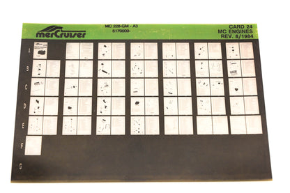 Mercruiser XM011-31 MC Engines 228-GM-A3, 5170009- Card 24 Microfiche