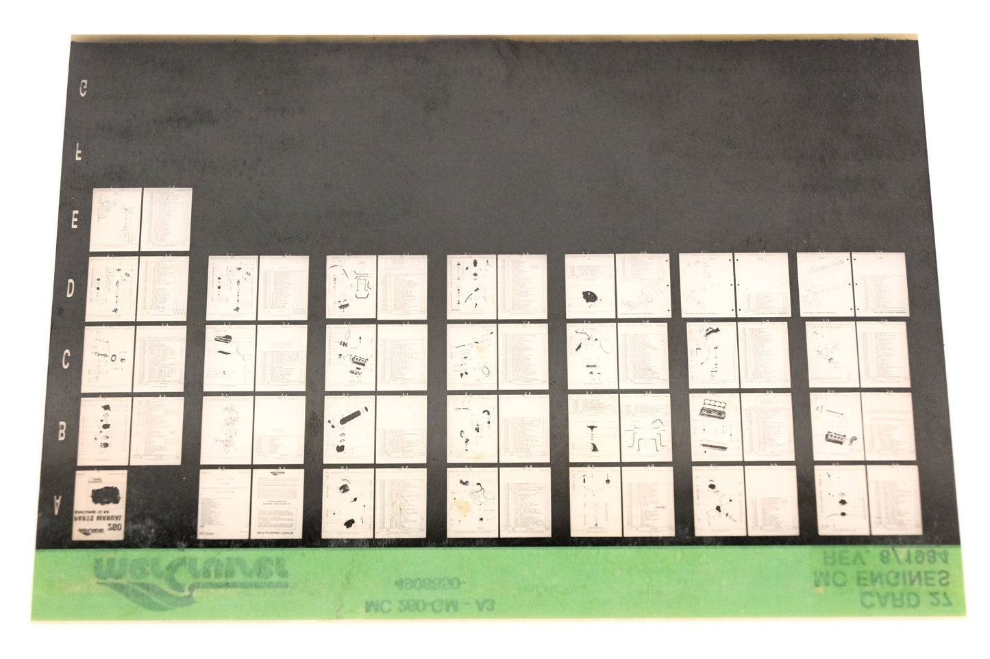 Mercruiser XM011-34 MC Engines 260-GM-A3, 4908850- Card 27 Microfiche