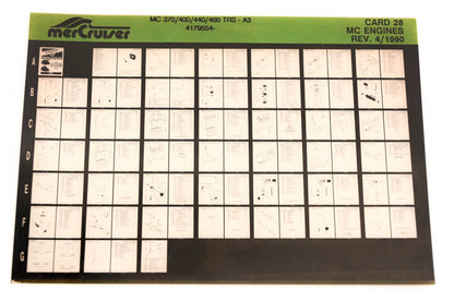 Mercruiser XM011-35 MC Engines 370/400/440/460TRS-A3, 4176554- Card 28 Microfiche