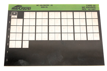 Mercruiser XM011-39 MC Engines 330-GM-A3, 6083145- Card 32 Microfiche