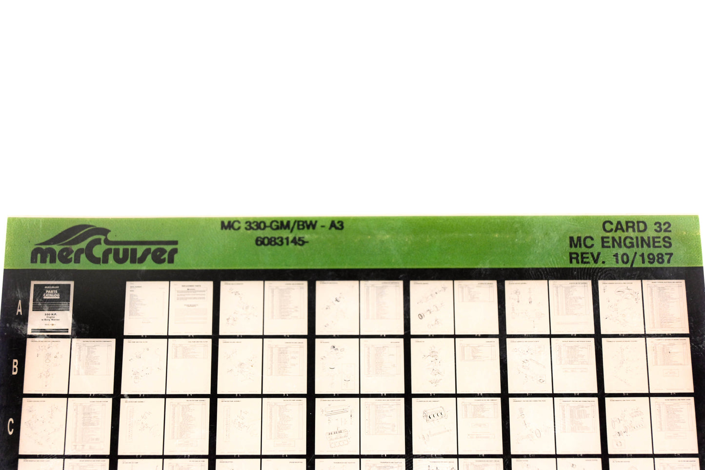 Mercruiser XM011-39 MC Engines 330-GM-A3, 6083145- Card 32 Microfiche