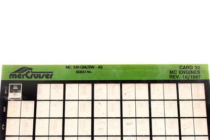 Mercruiser XM011-39 MC Engines 330-GM-A3, 6083145- Card 32 Microfiche