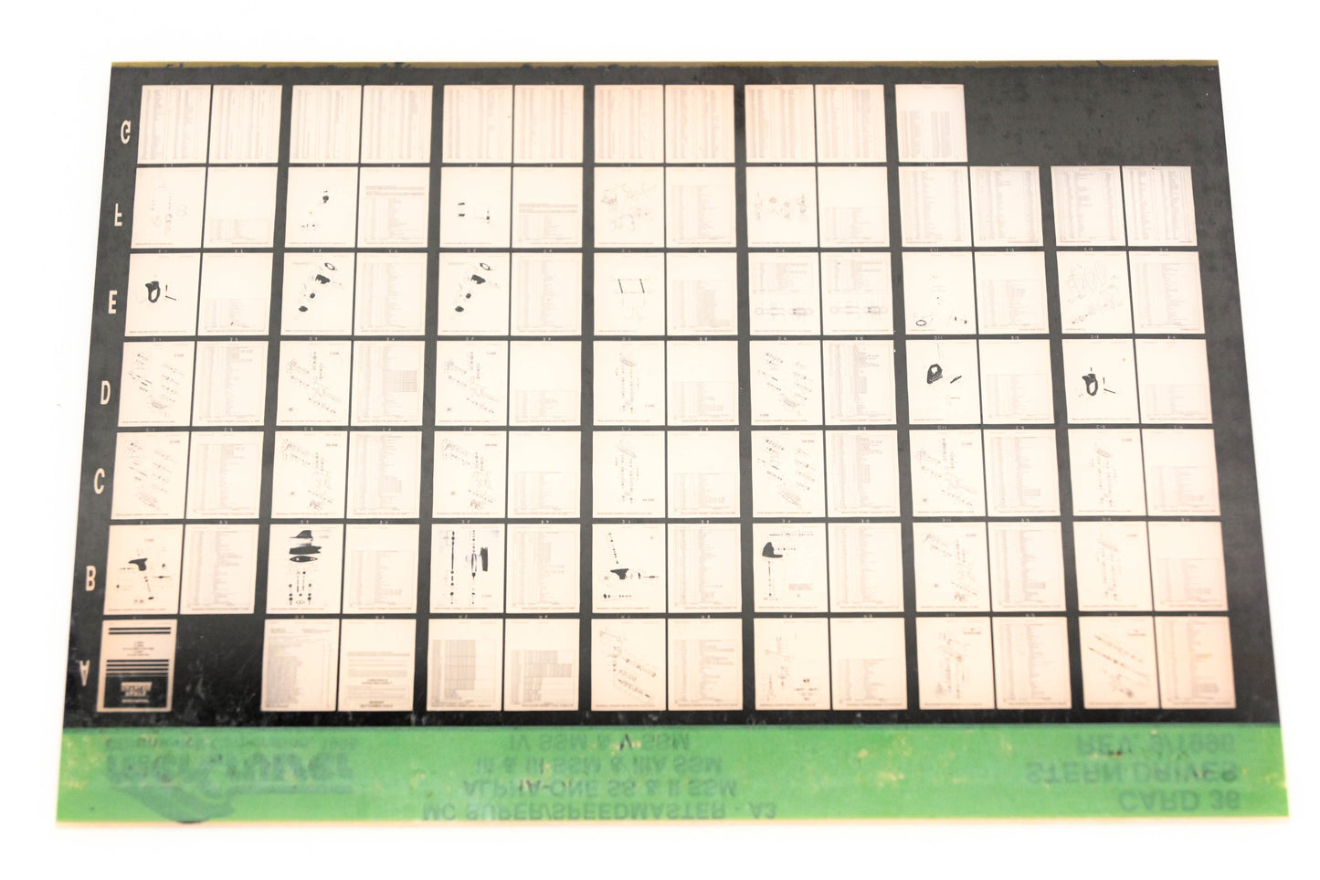 Mercruiser XM011-43 MC Super/Speedmaster-A3, Alpha-One SS-II SSM Card 36 Microfiche