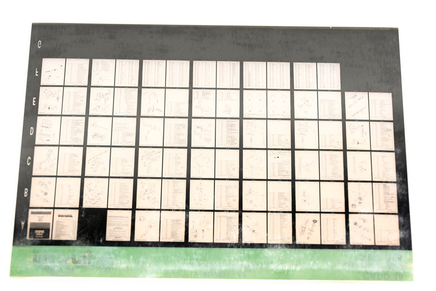 Mercruiser XM011-47 MC Engines 420/425-A2, 0A398941-0D937011 Card 40 Microfiche