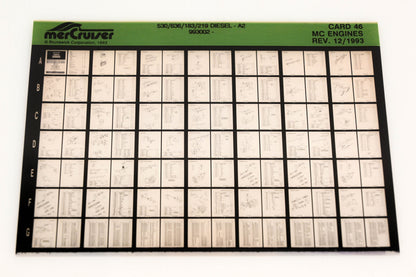 Mercruiser XM011-53 MC Engines 530/636/183/219 Diesel-A2, 993002- Card 46 Microfiche