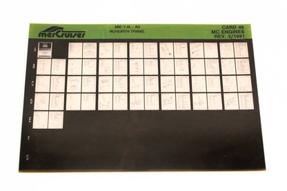 Mercruiser XM011-56 MC Engines MIE 7.4L-A3 W/Hurth Transmission Card 48 Microfiche