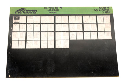 Mercruiser XM011-57 MC Engines 165-170-180-190-A2 3.7L-3.7/LX,6916779 Card 49 Microfiche