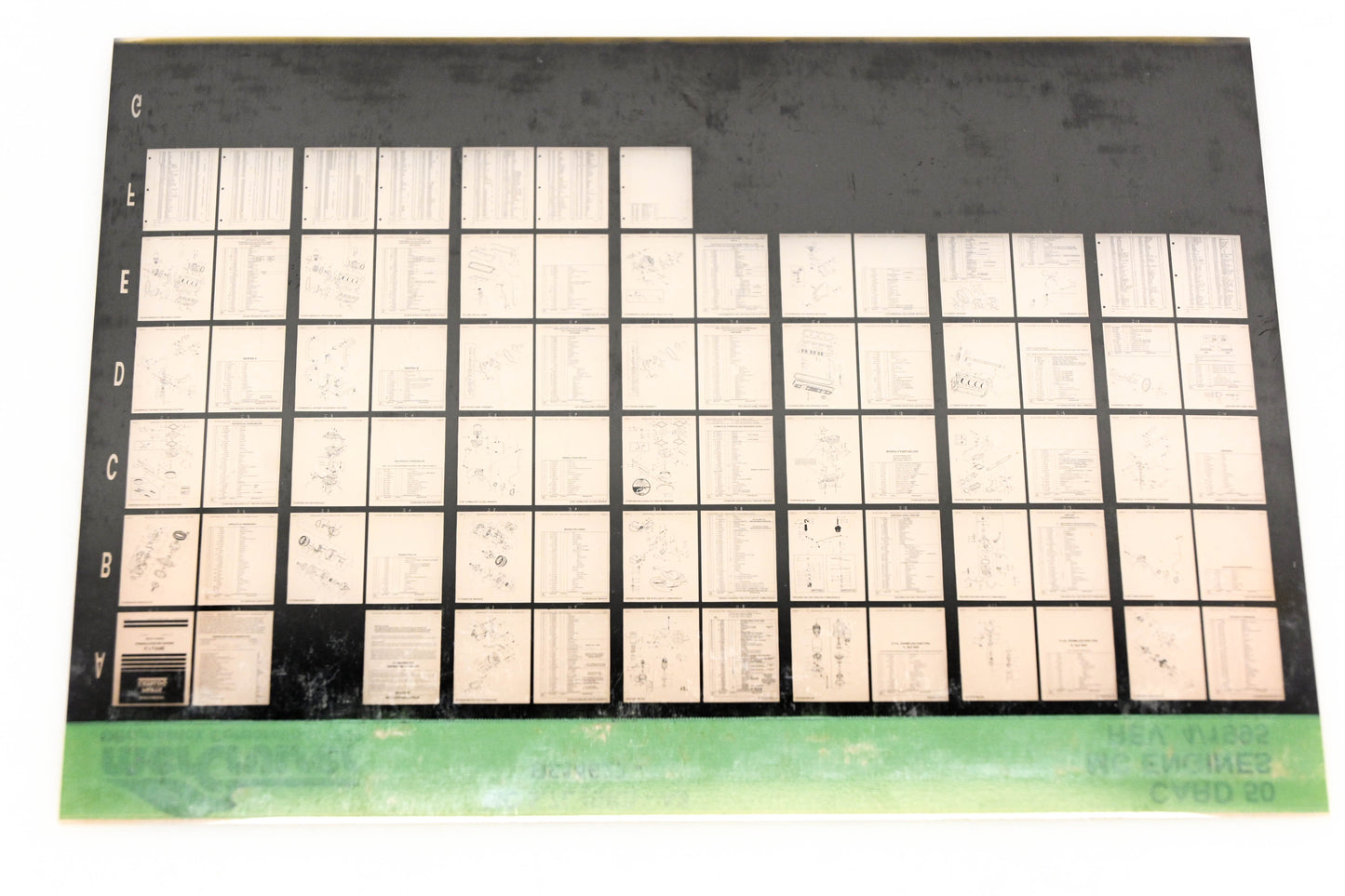Mercruiser XM011-58 MC Engines 5.7L(SKI)-A3 B514627 Card 50 Microfiche