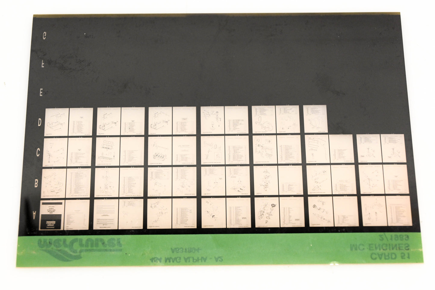 Mercruiser XM011-59 MC Engines 454 Mag Alpha-A2 A631894 Card 51 Microfiche