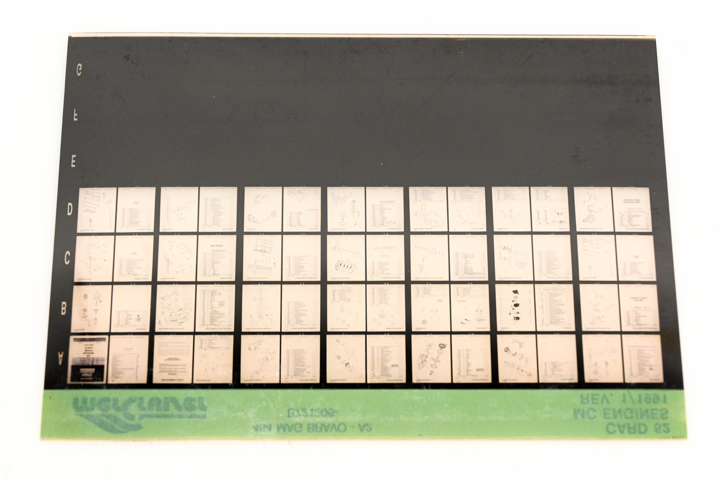 Mercruiser XM011-60 MC Engines 454 Mag Bravo-A2 B721206 Card 52 Microfiche