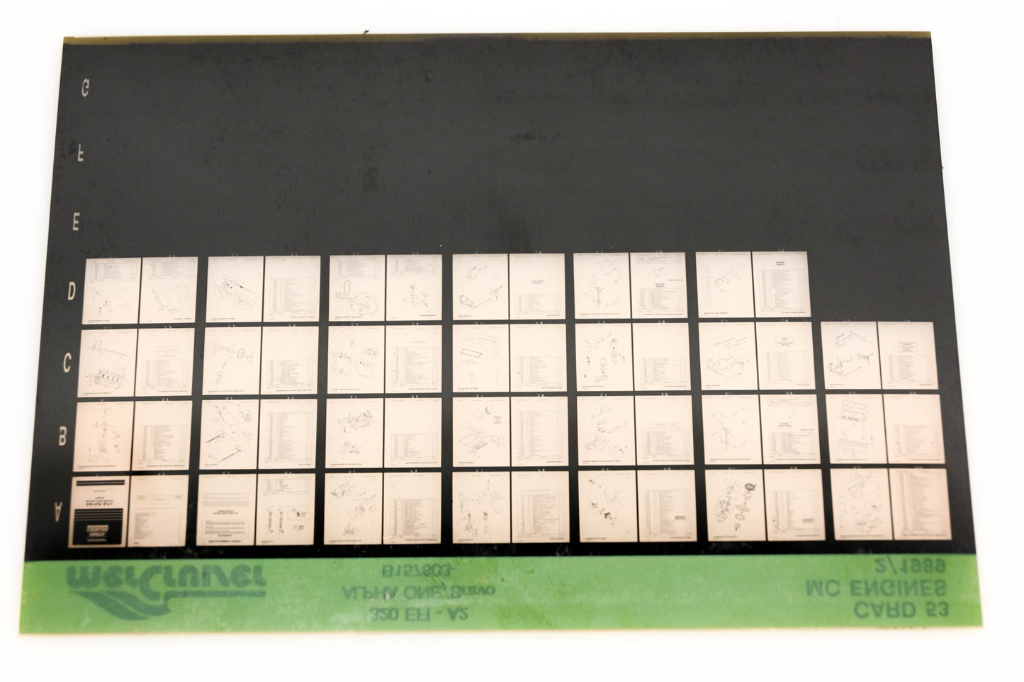 Mercruiser XM011-61 MC Engines 320 EFI-A2, Alpha One/Bravo B157603 Card 53 Microfiche