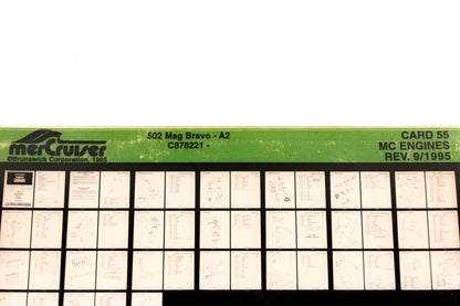 Mercruiser XM011-63 MC Engines 502 Mag Bravo-A2 C878221 Card 55 Microfiche