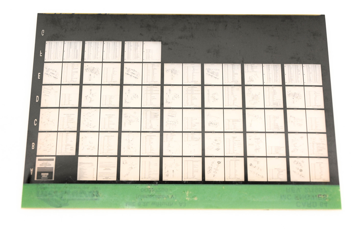 Mercruiser XY019-15 MC Engines MIE 8.2L W/Hurth-A3 0D857200 Gen V Card 64 Microfiche