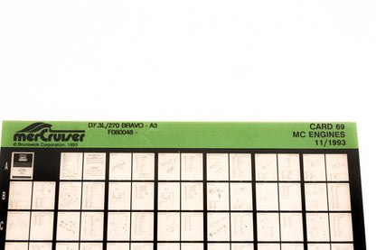 Mercruiser XY019-20 MC Engines D7.3L/270 Bravo-A3 F060048 Card 69 Microfiche