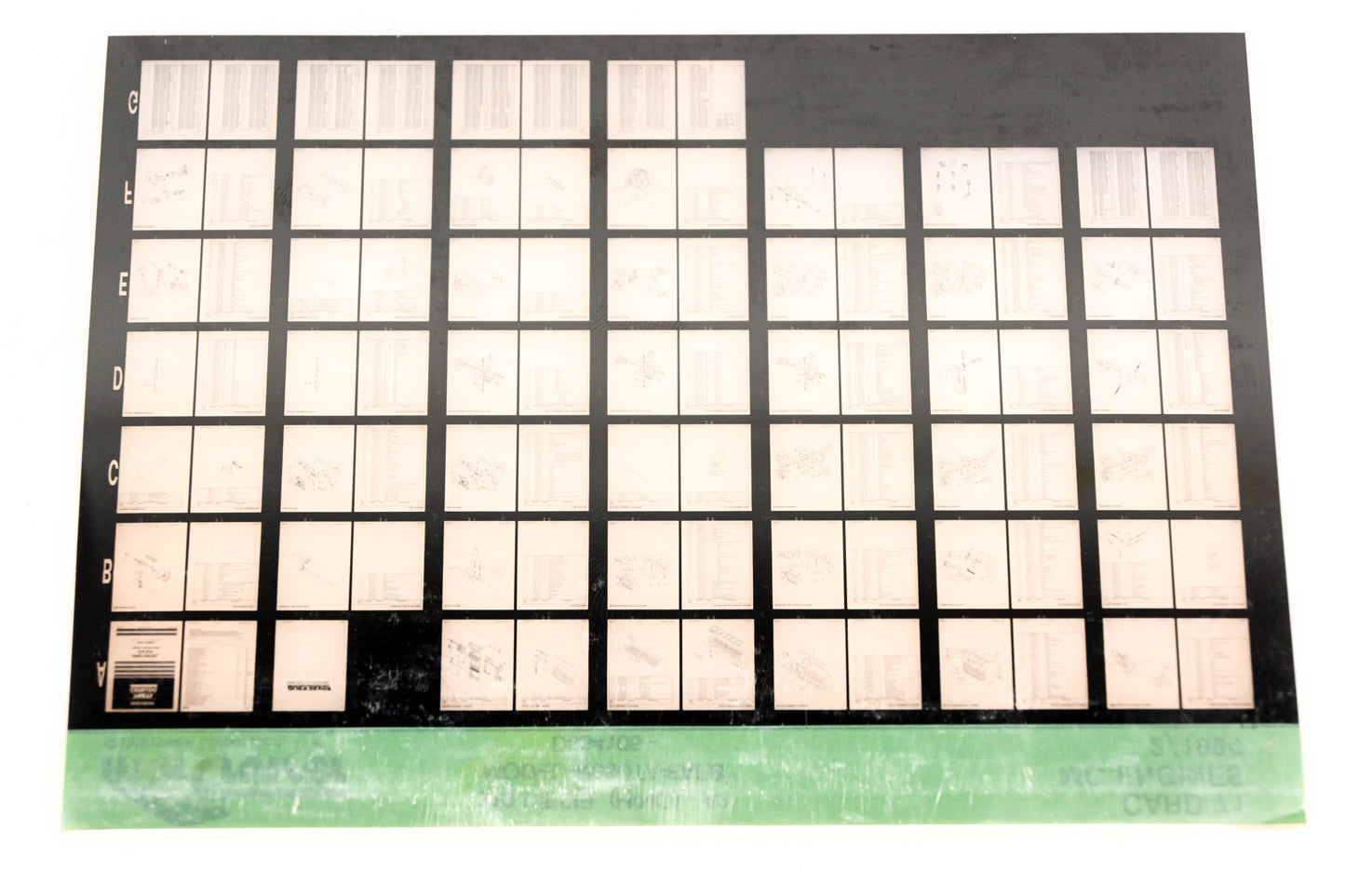 Mercruiser XY019-22 310 Diesel (HINO)-A2 MODEL-W06DTA-EAEB D854106 Card 71 Microfiche