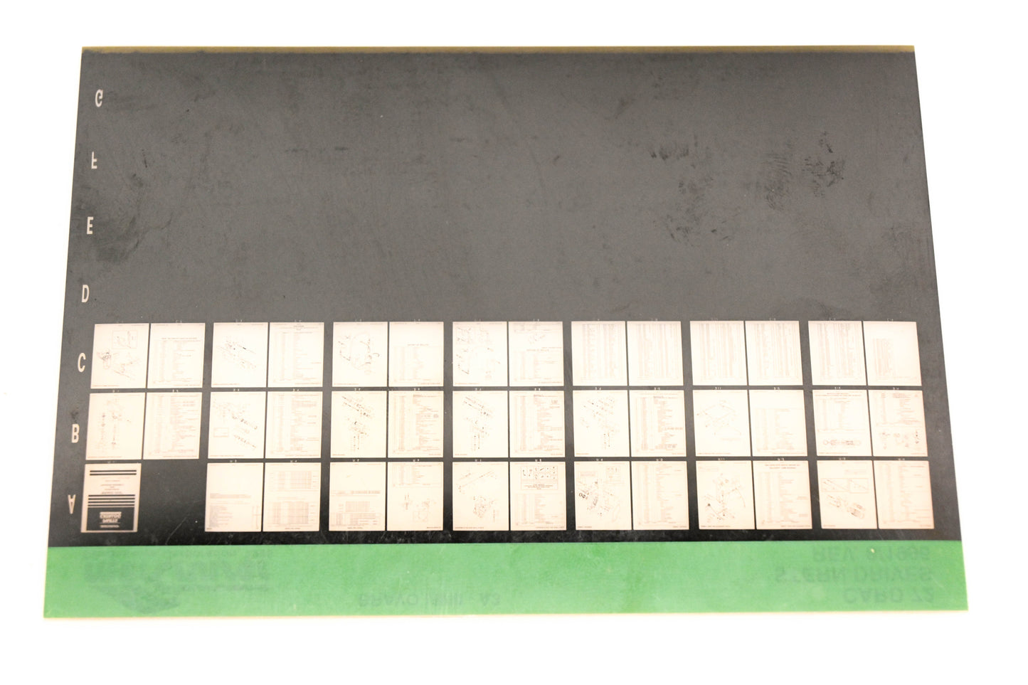 Mercruiser XY019-23 MC Engines Bravo I/II/III-A3 Card 72 Microfiche
